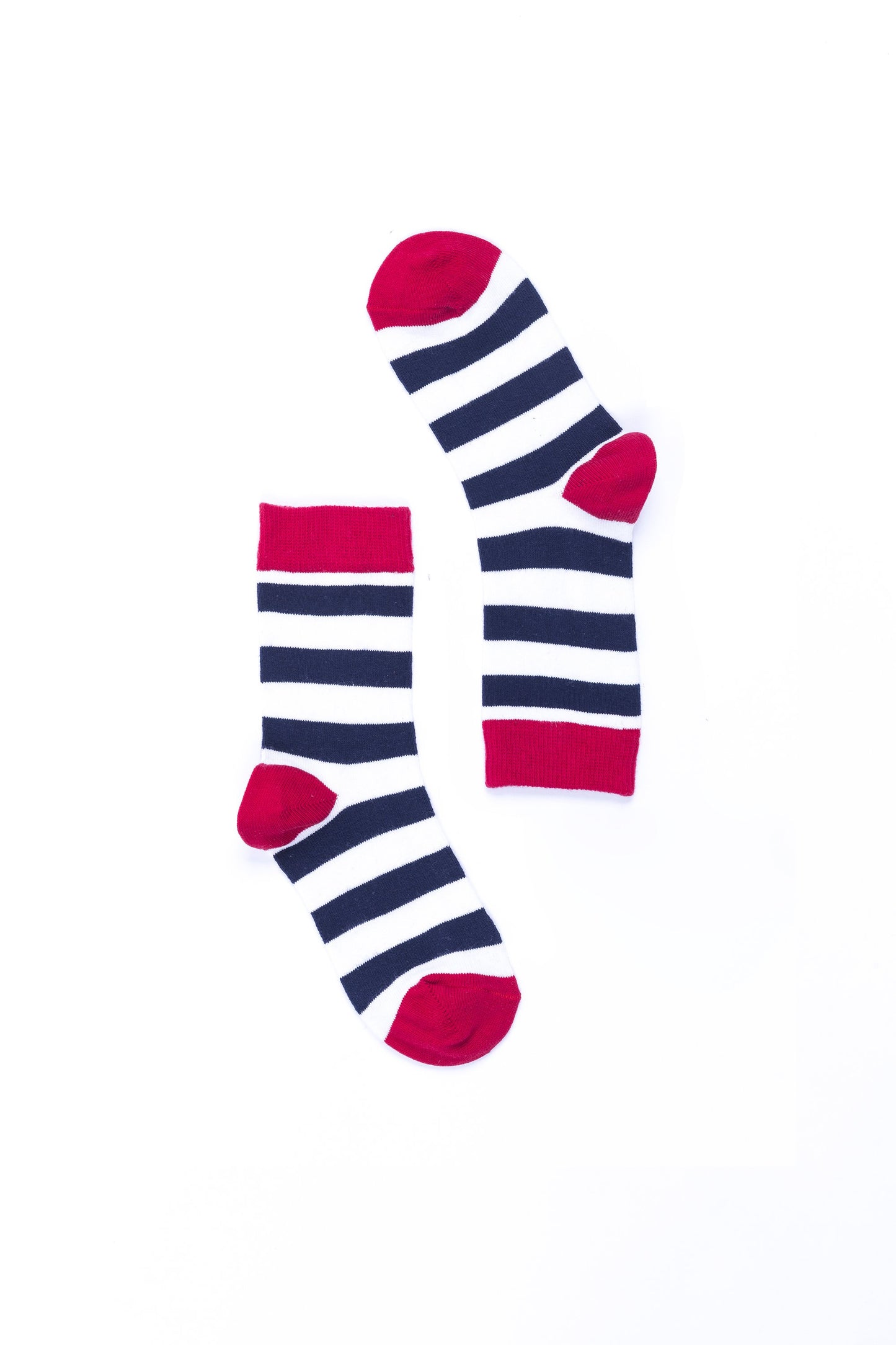 Women's Navy-White Stripes Socks