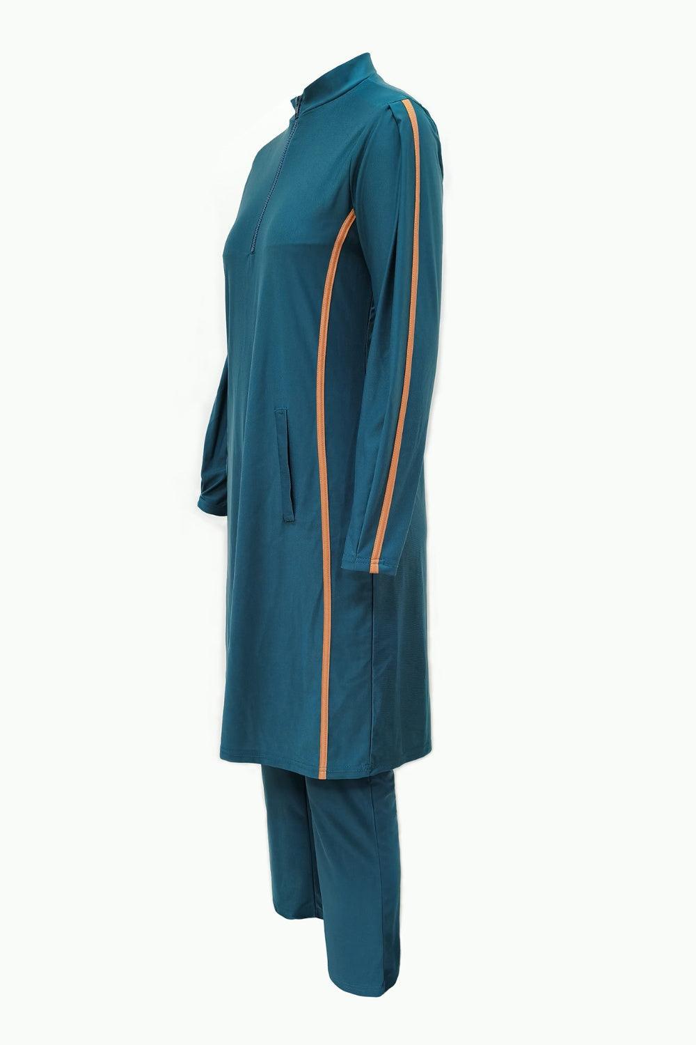 Cap, Quarter Zip Top and Pants Swim Set - Clothes For Her Online Store