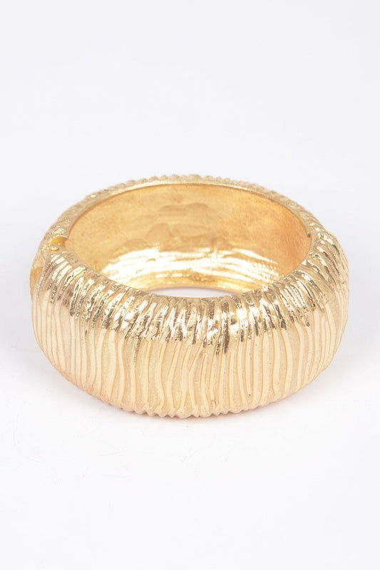 Cast Metal Spring Hinge Cuff - Clothes For Her Online Store