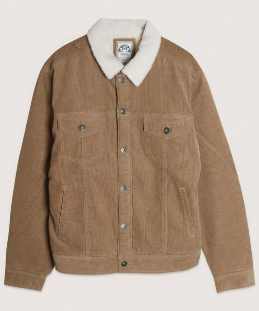 Casual Corduroy Lined Trucker Jacket - Clothes For Her Online Store