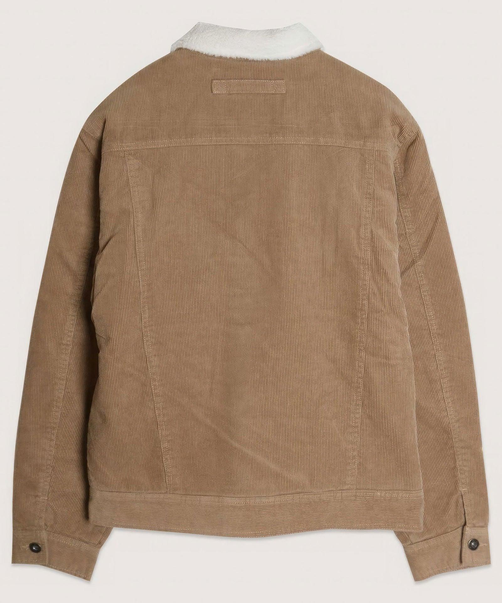 Casual Corduroy Lined Trucker Jacket - Clothes For Her Online Store