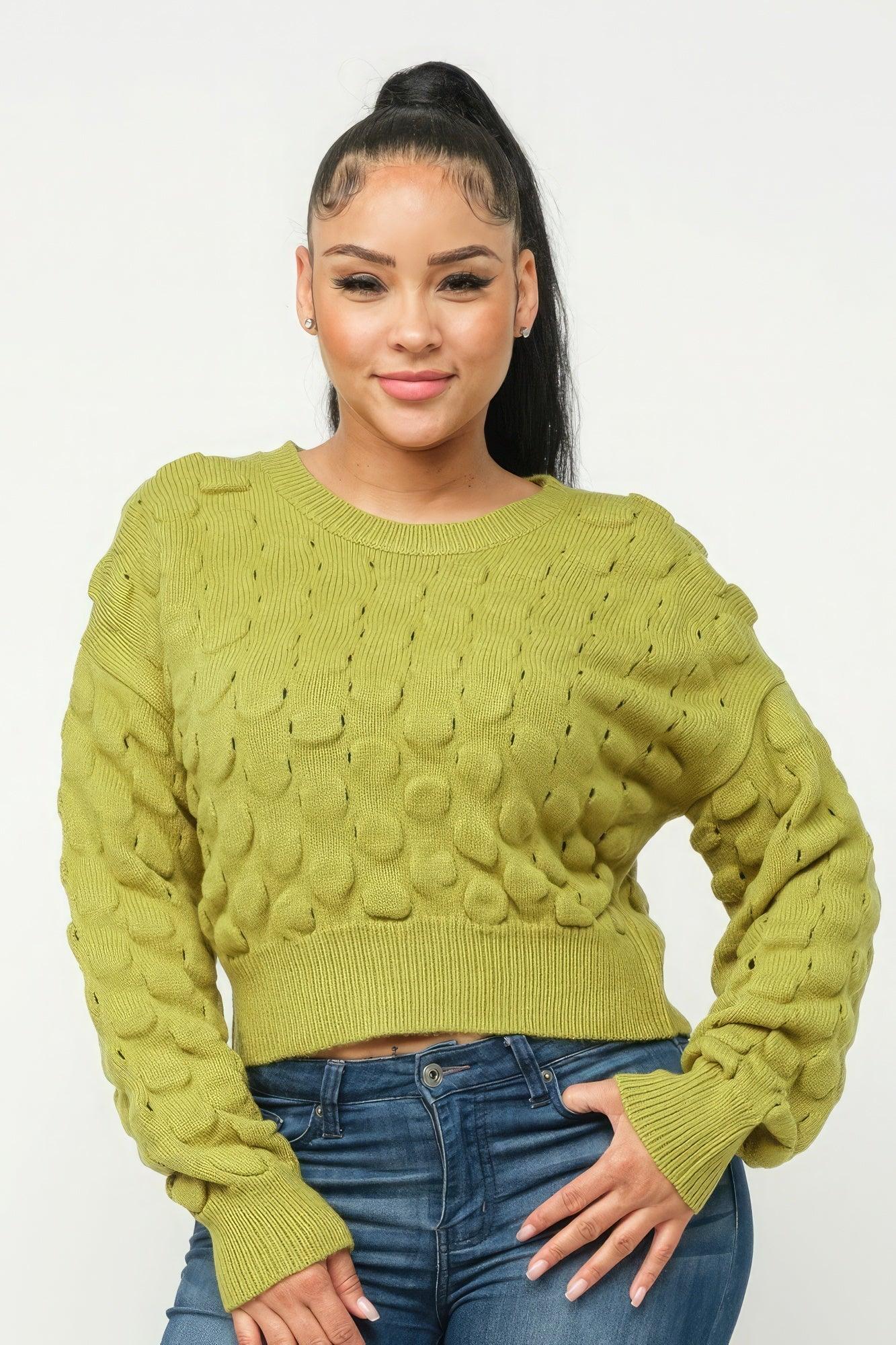 Checker Sweater Top - Clothes For Her Online Store