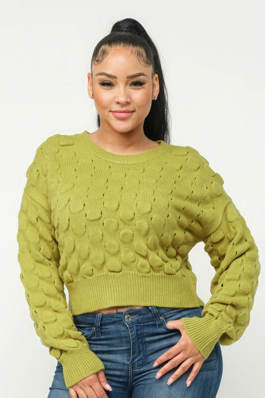 Checker Sweater Top - Clothes For Her Online Store