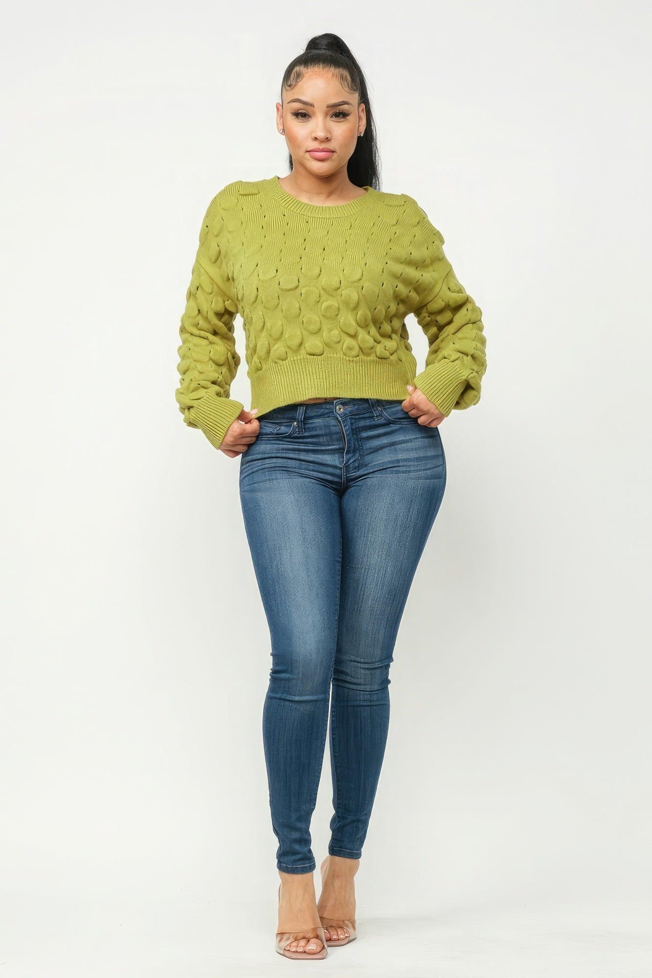 Checker Sweater Top - Clothes For Her Online Store