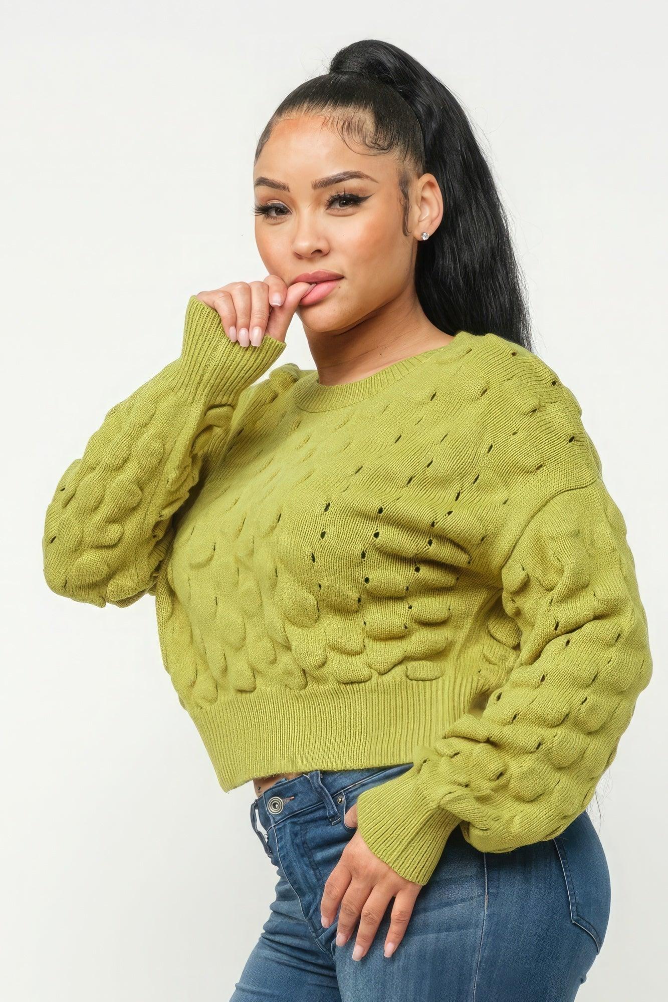 Checker Sweater Top - Clothes For Her Online Store