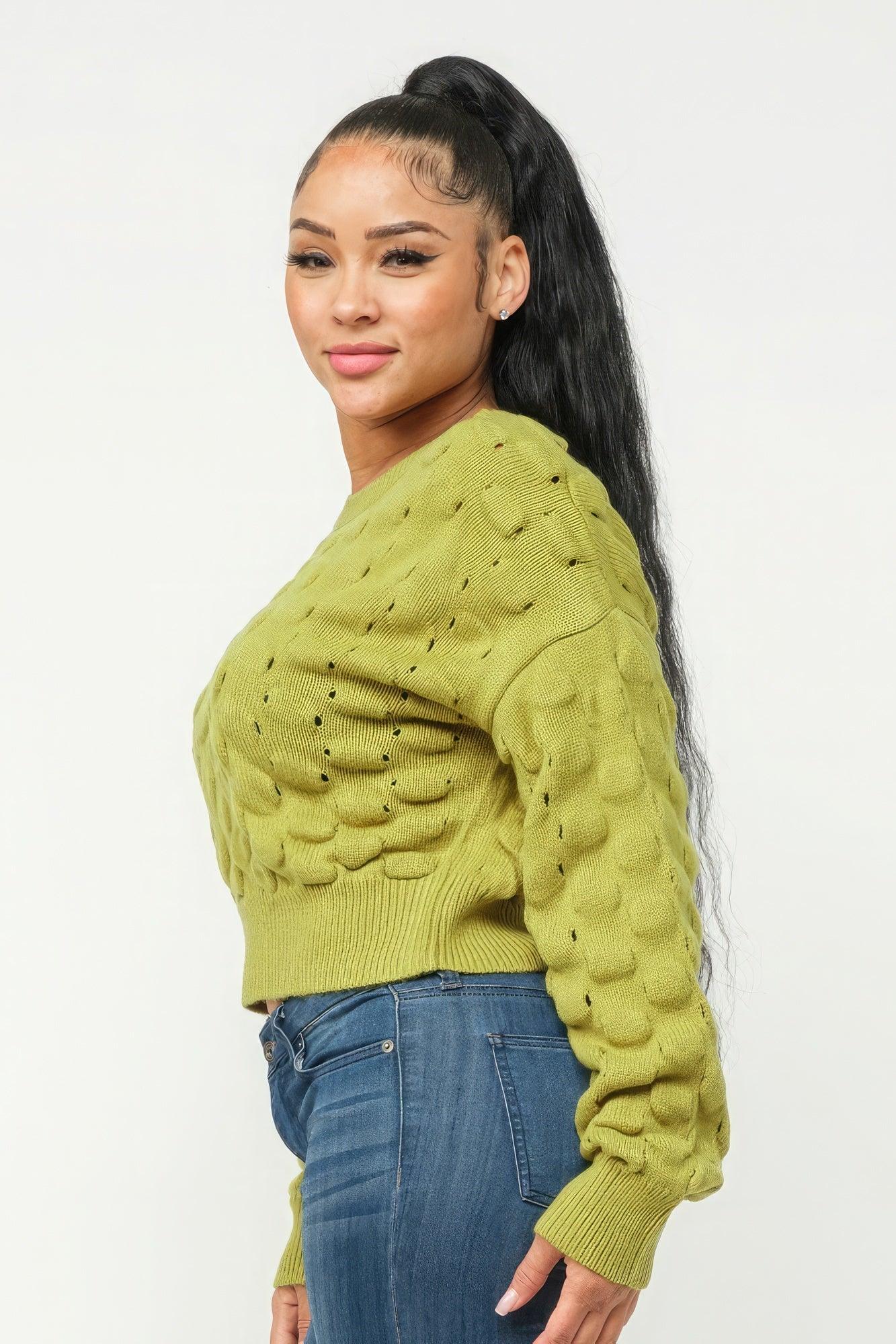 Checker Sweater Top - Clothes For Her Online Store