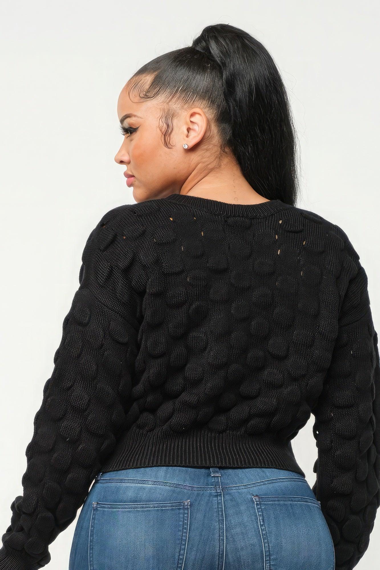 Checker Sweater Top - Clothes For Her Online Store