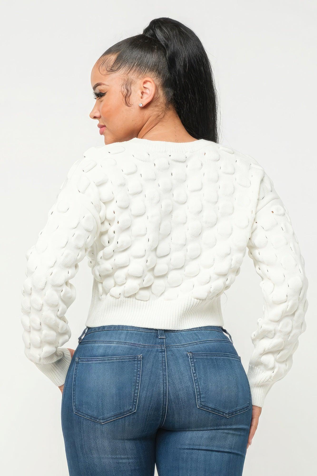 Checker Sweater Top - Clothes For Her Online Store