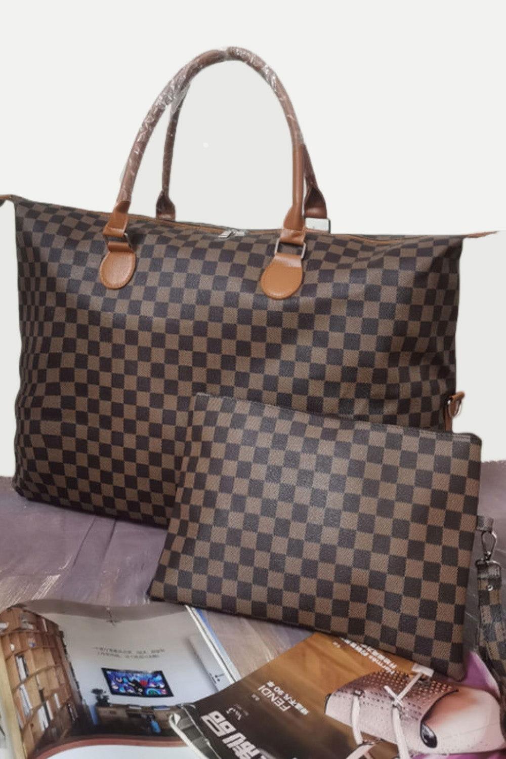 Checkered Two-Piece Bag Set - Clothes For Her Online Store