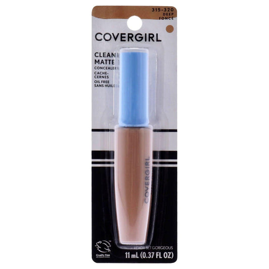 Clean Matte Liquid Concealer - 315-320 Deep Fonce by CoverGirl for Women - 0.37 oz Concealer - Clothes For Her Online Store