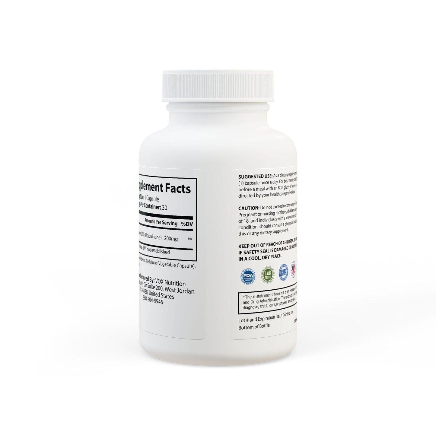 CoQ10 (Ubiquinone) Supplement (30 Capsules) - Clothes For Her Online Store