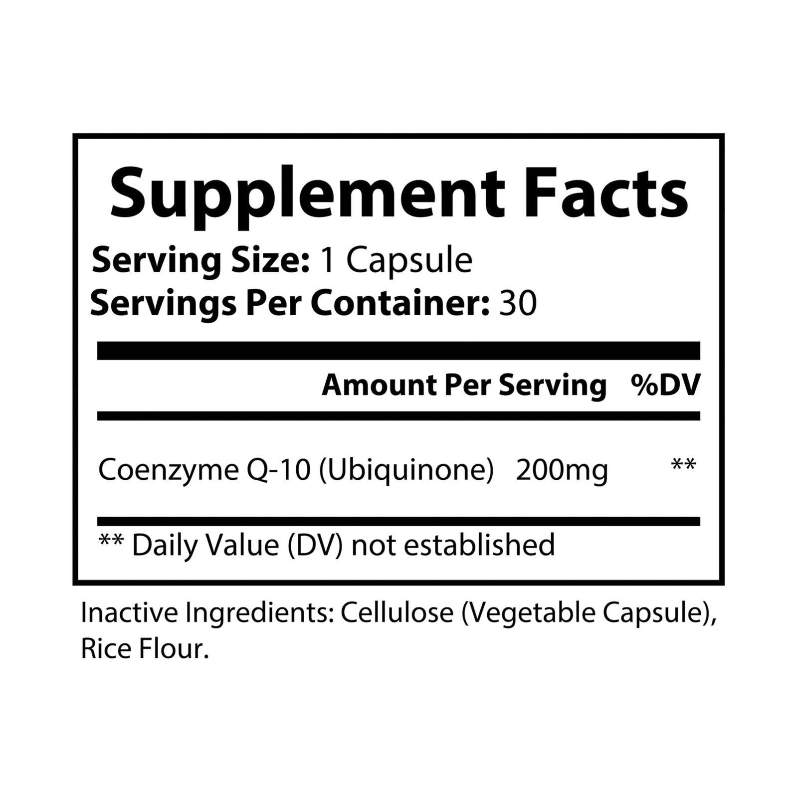CoQ10 (Ubiquinone) Supplement (30 Capsules) - Clothes For Her Online Store