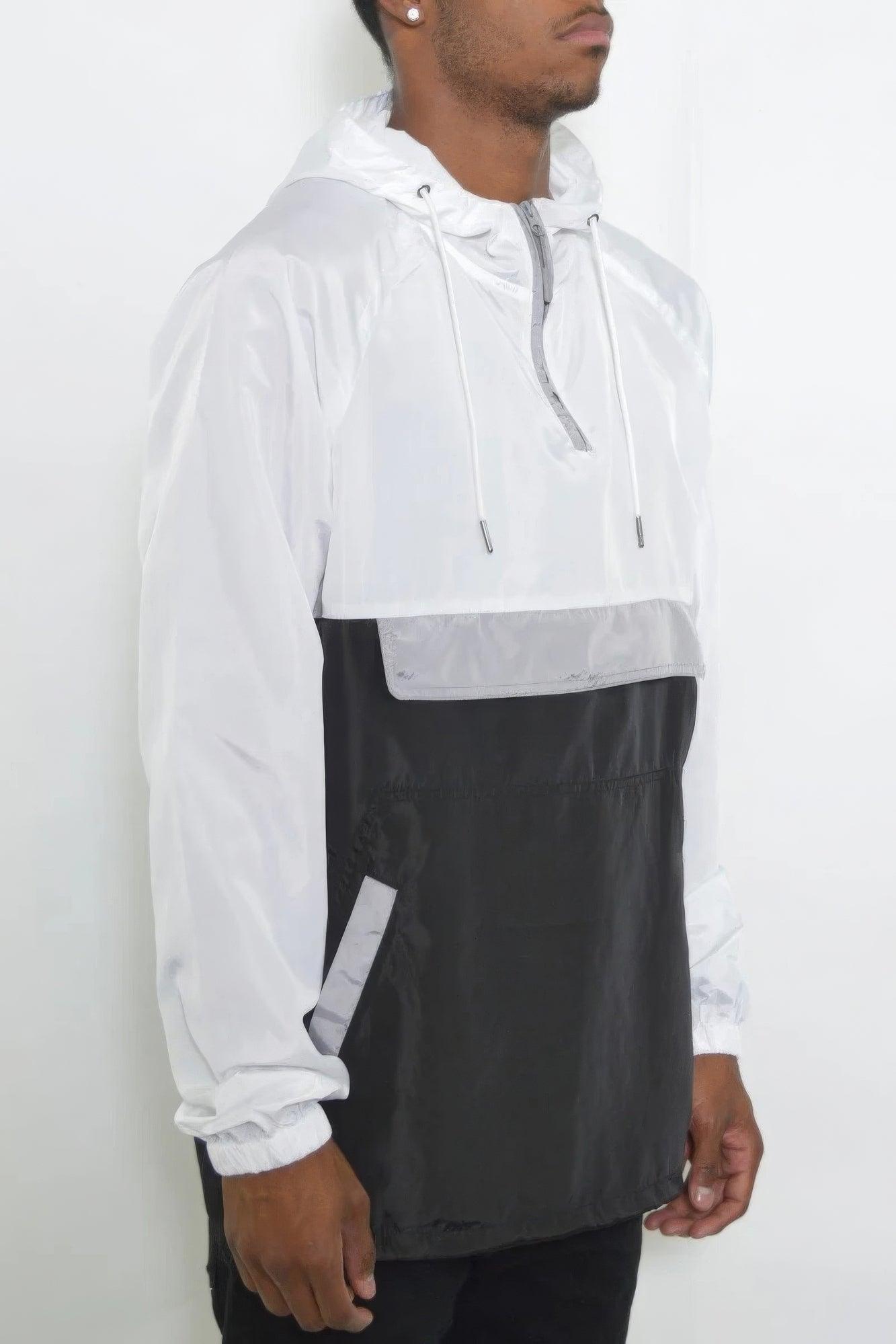 Color Block Anorak Jacket Pullover Windbreaker - Clothes For Her Online Store