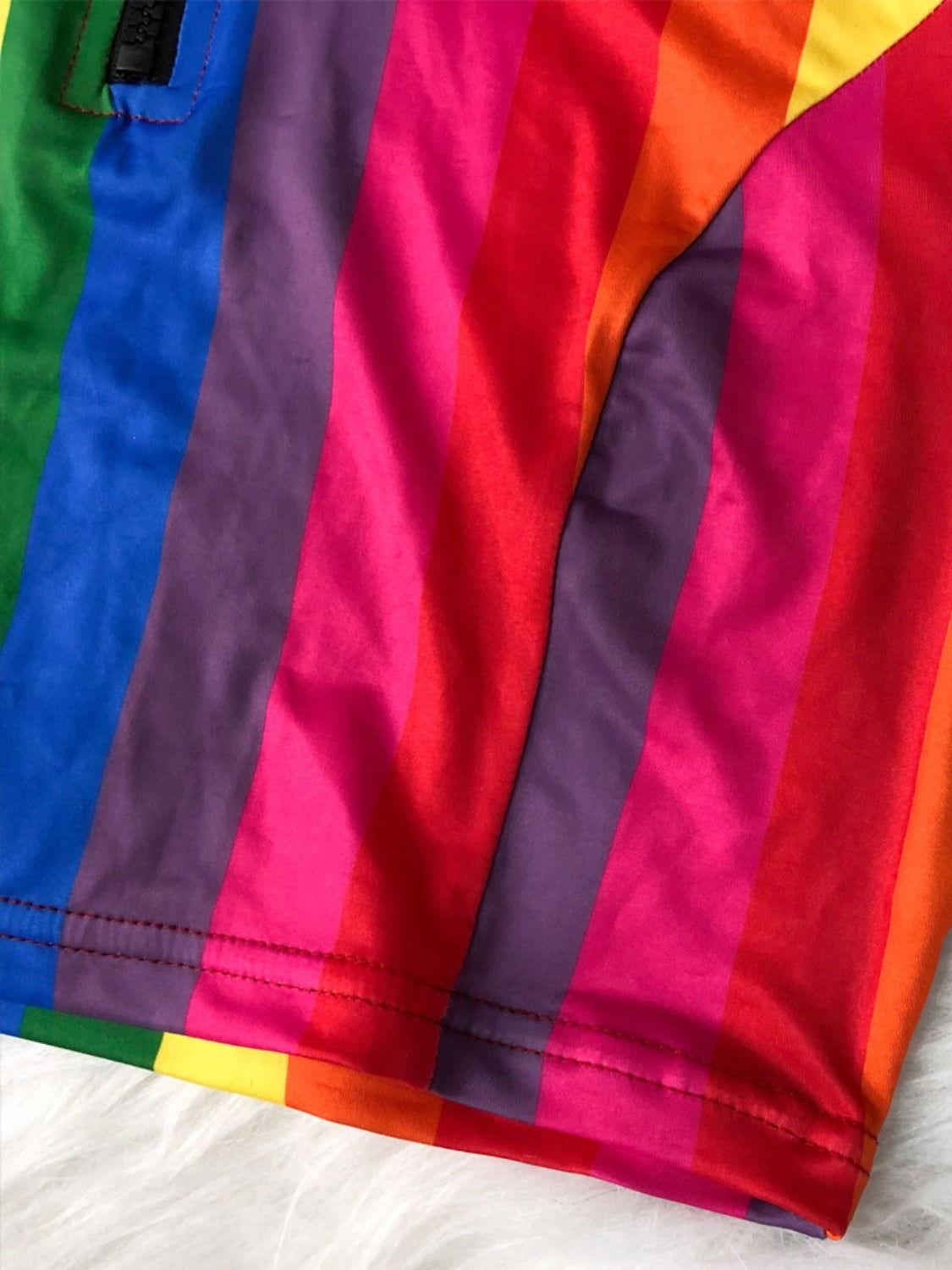 Contrast Half Zip Top and Brief Swim Set - Clothes For Her Online Store
