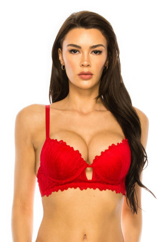 Coverage Lace Trim Bra - Clothes For Her Online Store