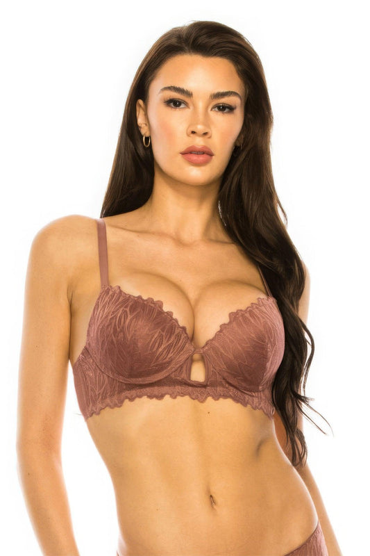 Coverage Lace Trim Bra - Clothes For Her Online Store