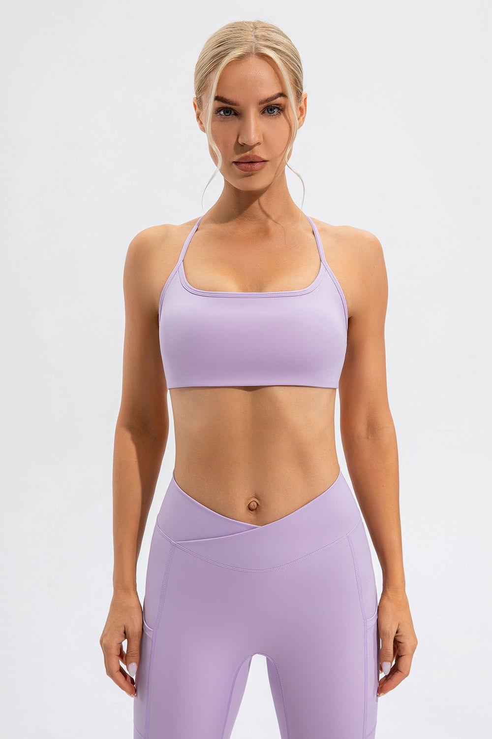 Crisscross Spaghetti Strap Active Cami - Clothes For Her Online Store