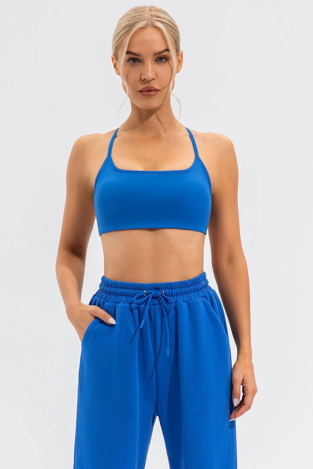 Crisscross Spaghetti Strap Active Cami - Clothes For Her Online Store