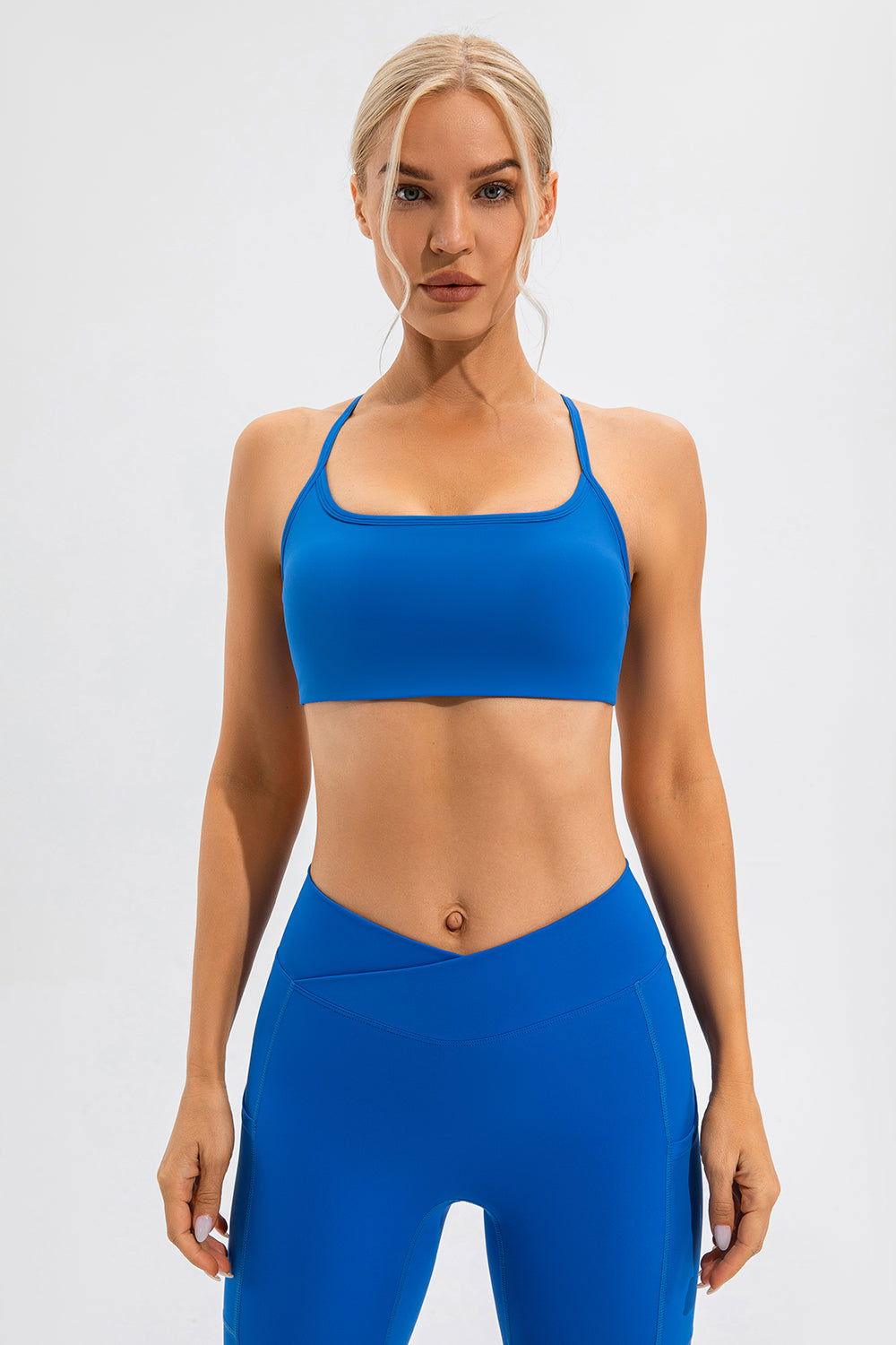 Crisscross Spaghetti Strap Active Cami - Clothes For Her Online Store