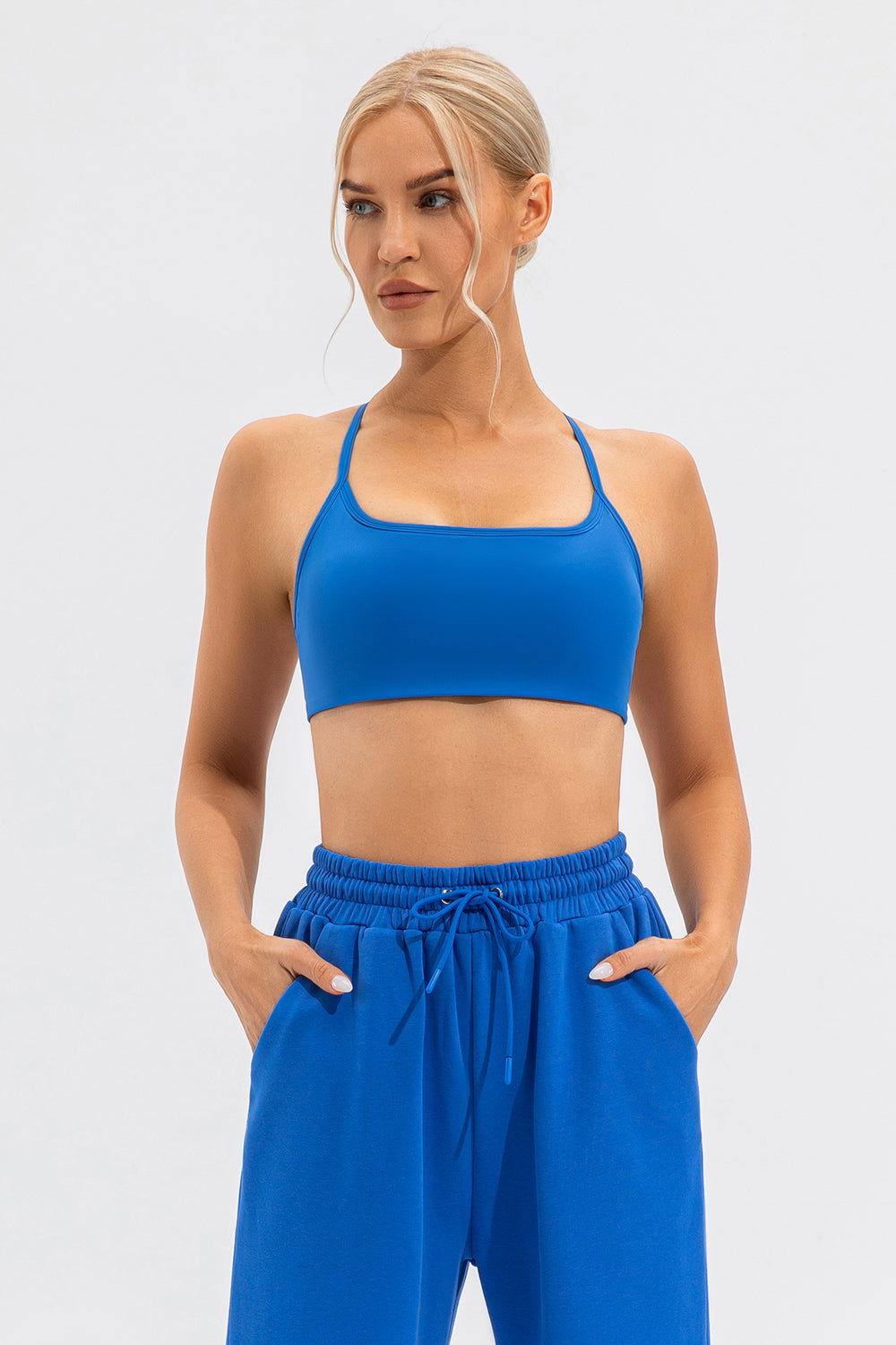 Crisscross Spaghetti Strap Active Cami - Clothes For Her Online Store