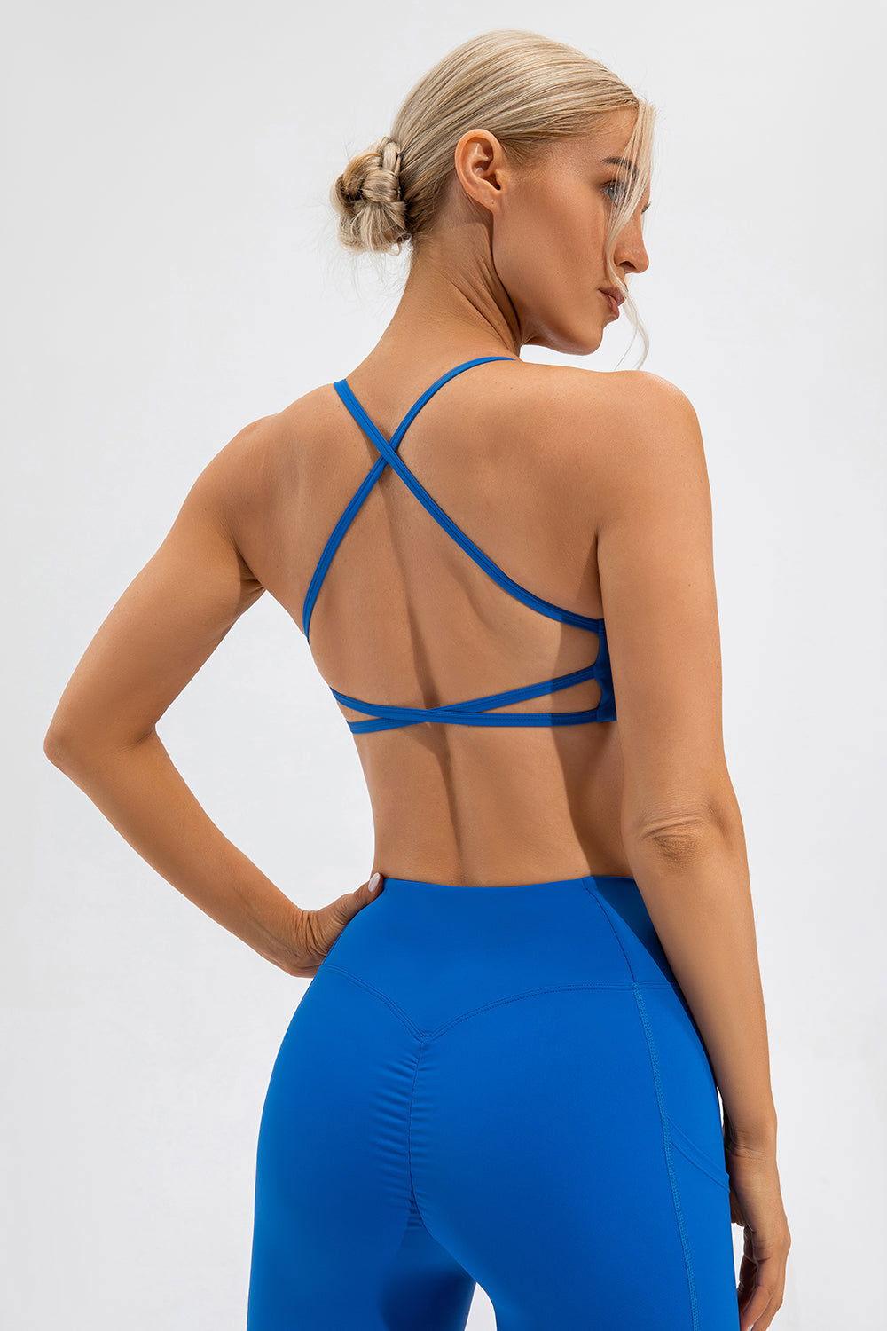 Crisscross Spaghetti Strap Active Cami - Clothes For Her Online Store