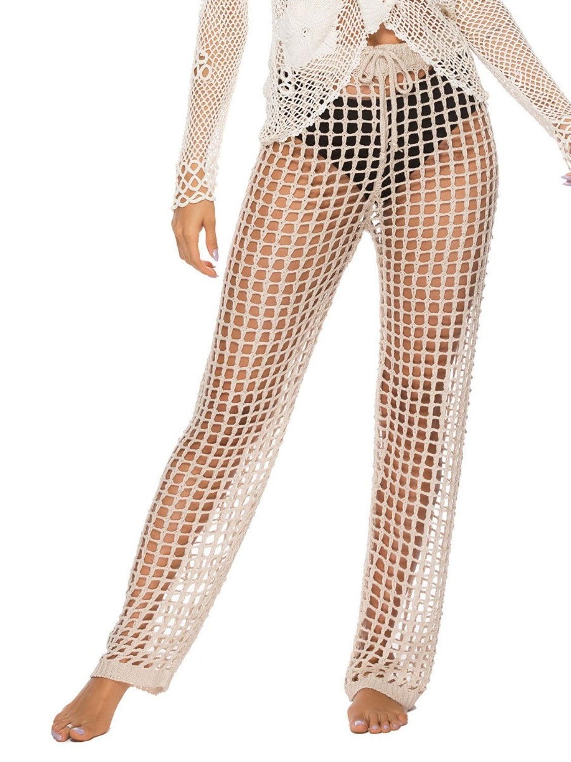 Cutout High Waist Swim Pants - Clothes For Her Online Store