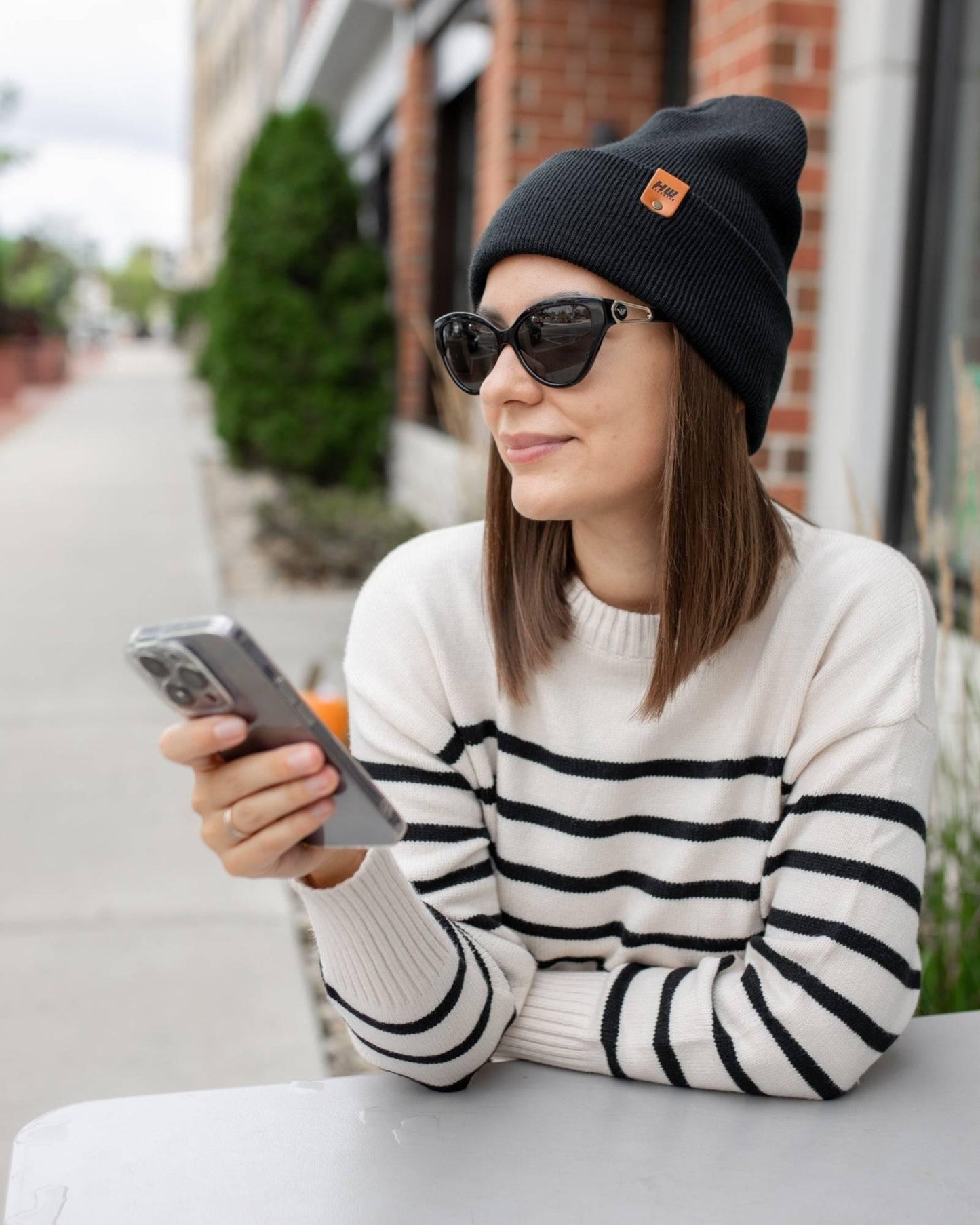 HAAKWEAR Knit Cuffed Beanie - Charcoal Black