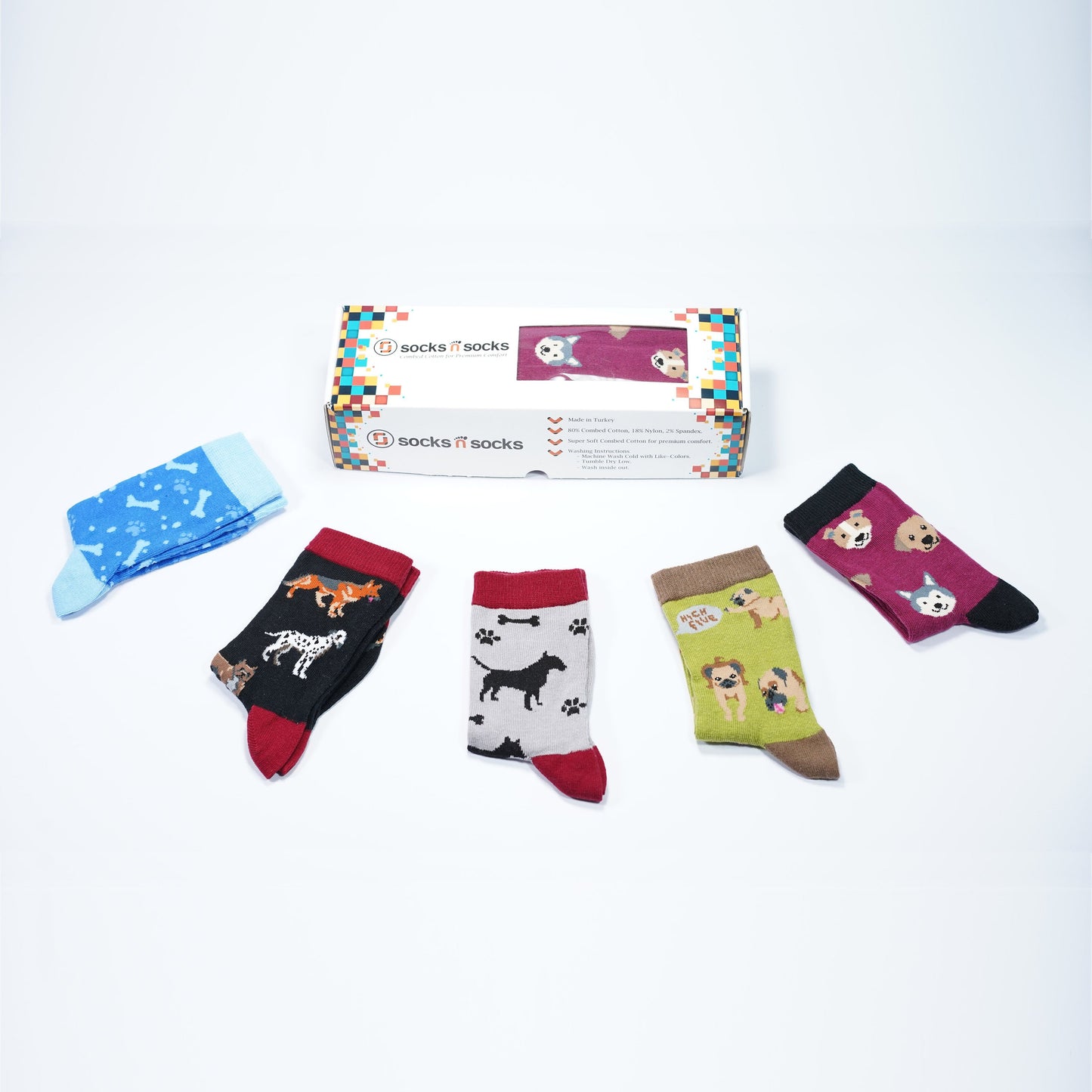 Kids Cute Dogs Socks