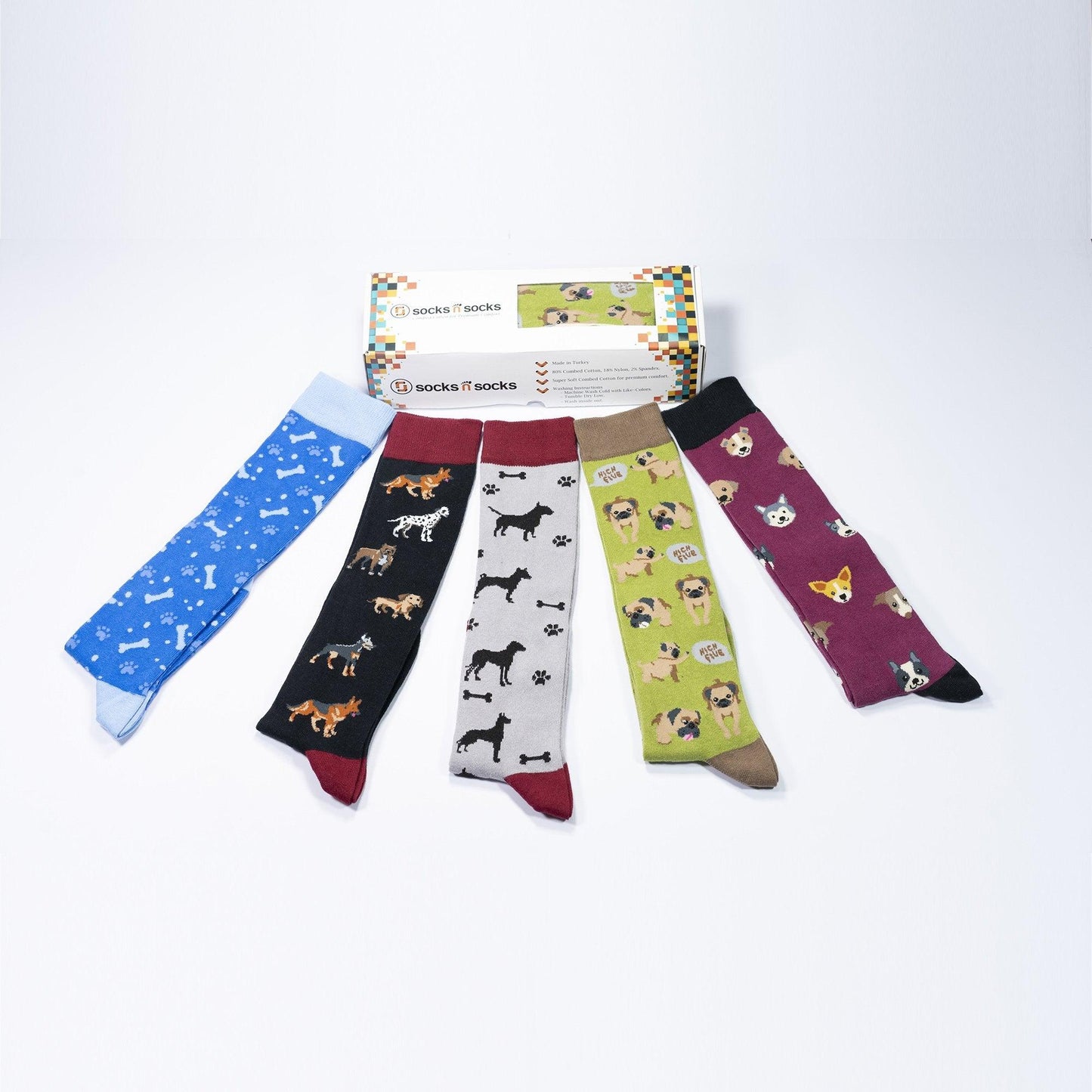 Women's Cute Dogs Knee High Socks Set