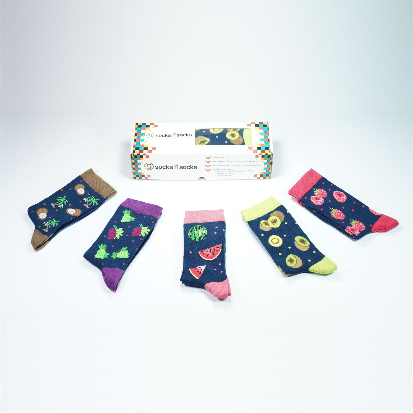 Women's Delightful Fruits Socks Set