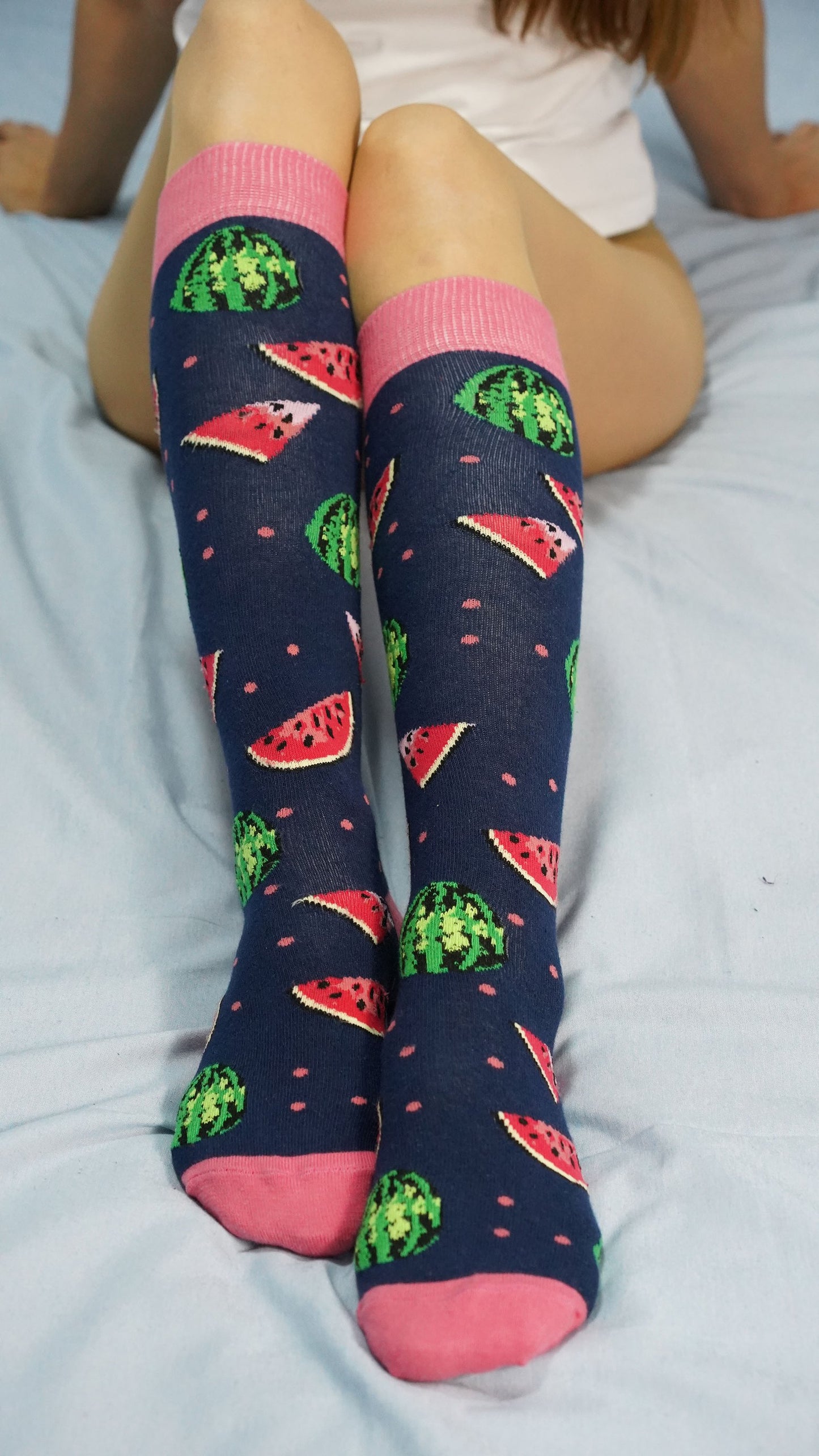 Women's Delightful Fruits Knee High Socks Set