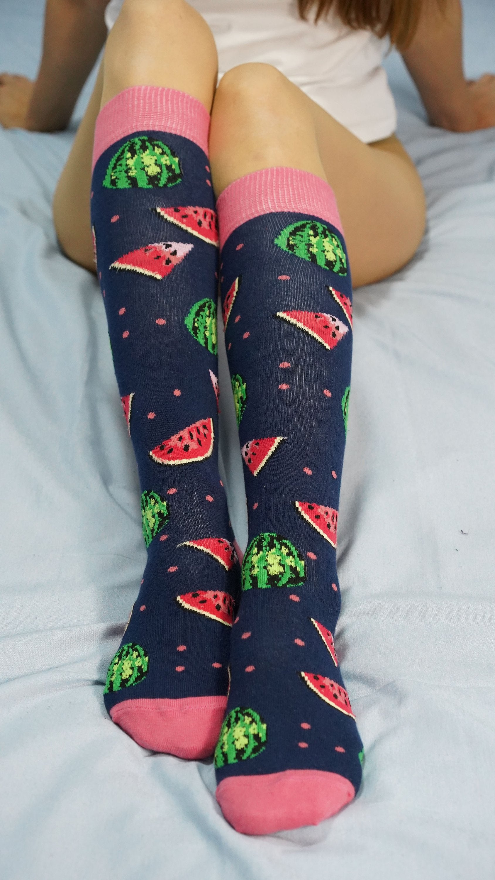 Women's Delightful Fruits Knee High Socks Set