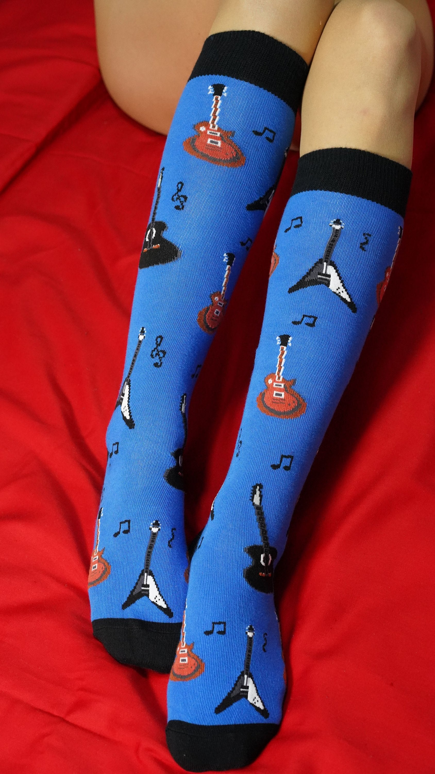 Women's Guitars Knee High Socks