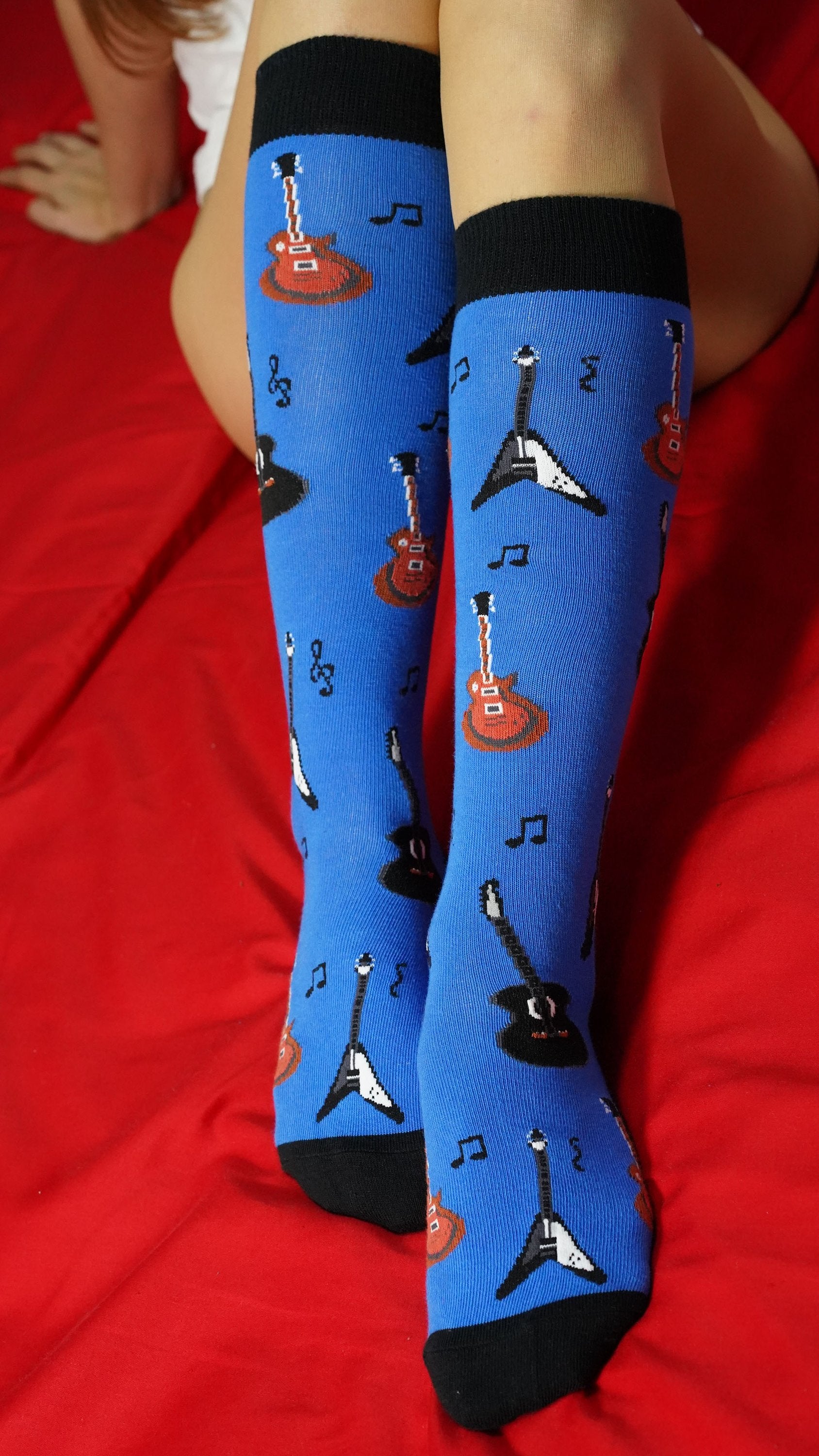 Women's Guitars Knee High Socks