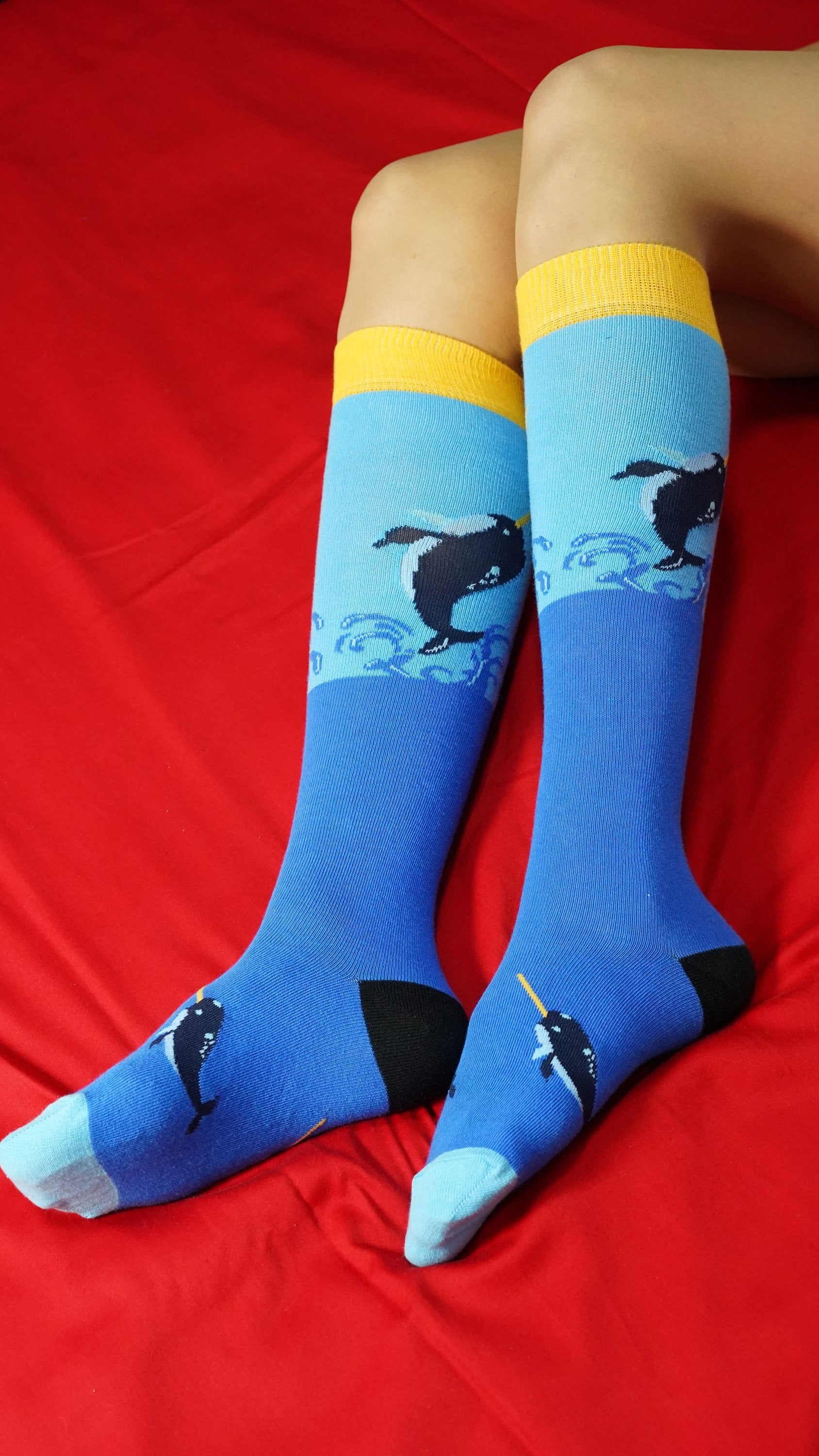 Women's Narwhal Knee High Socks