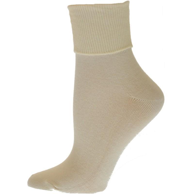 Turn Cuff Organic Cotton Seamless Toe 3 pair Pack | No Toe Seam Socks