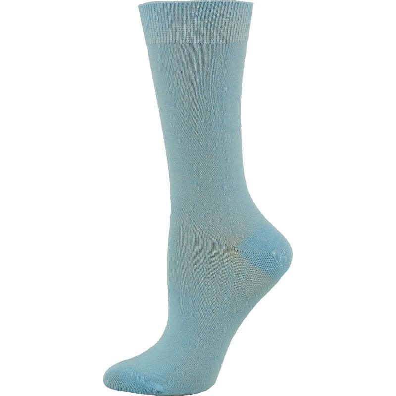 Women's Solid Color Bamboo Crew Socks - 3 Pairs