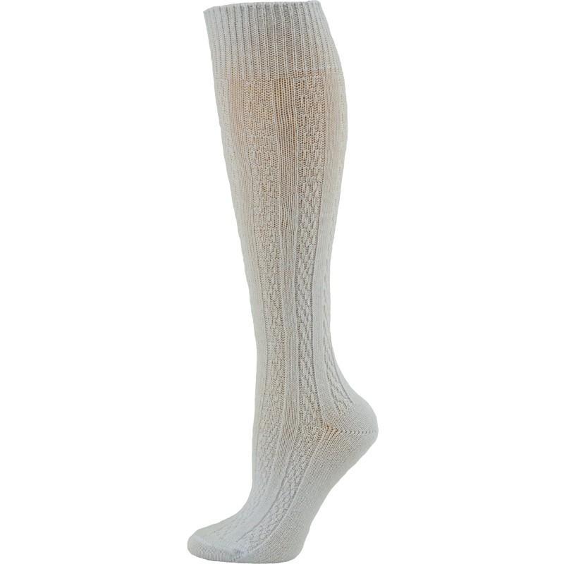 Classic Cable Knit Cotton Knee High Socks 3 Pair Pack