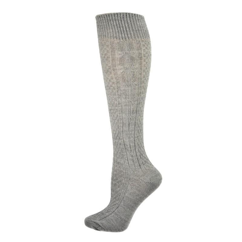 Classic Cable Knit Acrylic Knee High Socks 3 Pair Packs