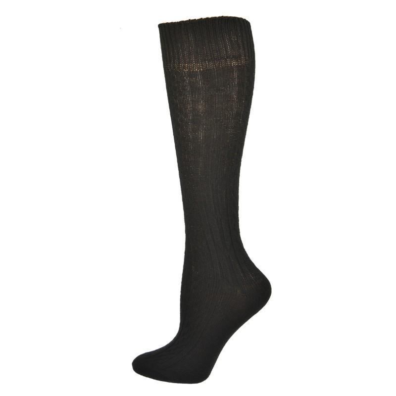 Classic Cable Knit Acrylic Knee High Socks 3 Pair Packs