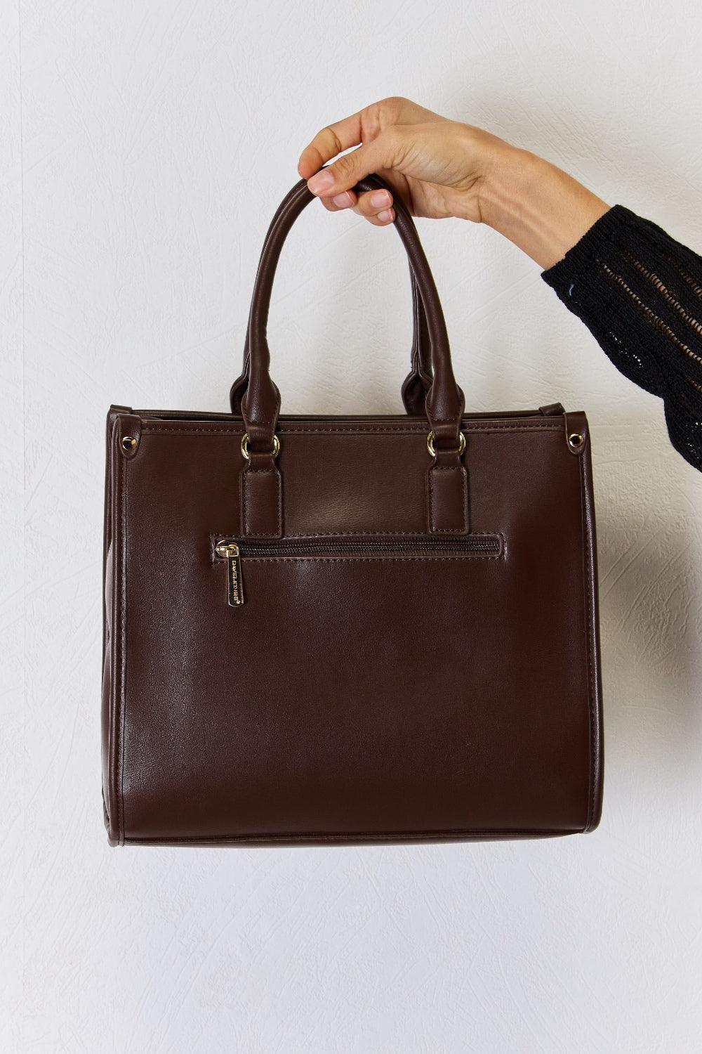 David Jones Argyle Pattern PU Leather Handbag - Clothes For Her Online Store