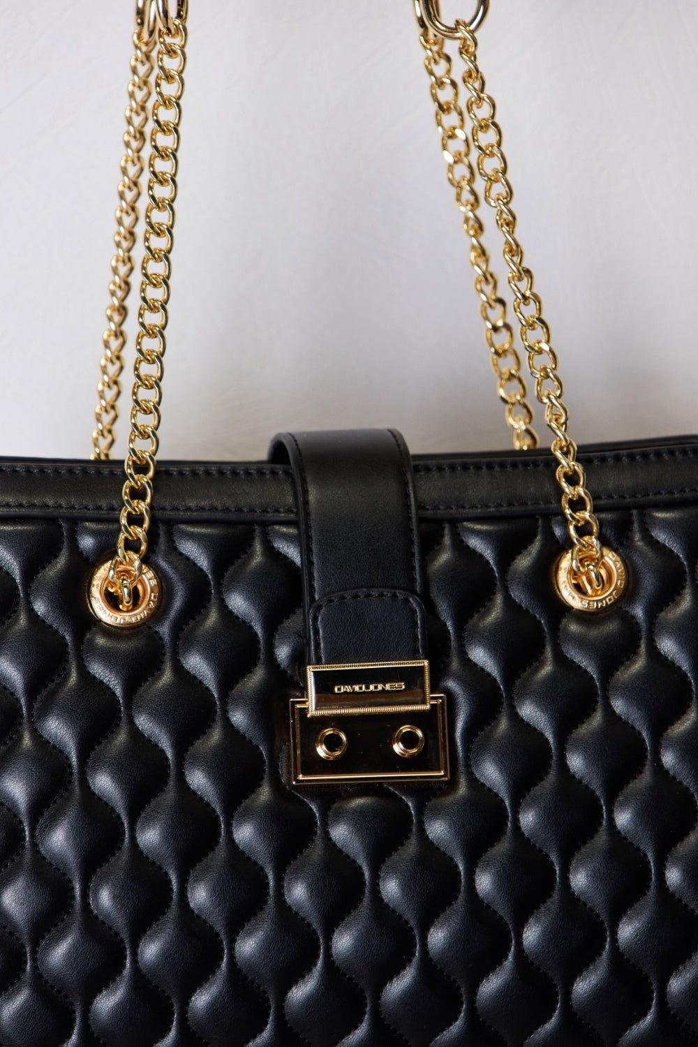 David Jones Quilted PU Leather Handbag - Clothes For Her Online Store