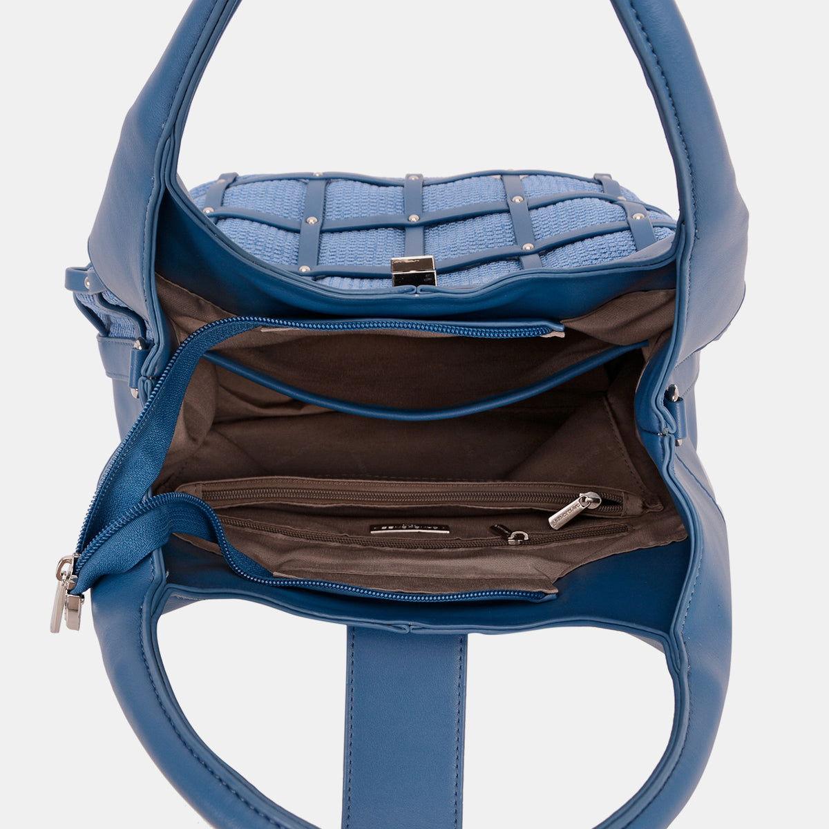 David Jones Rivet Decor Handbag - Clothes For Her Online Store