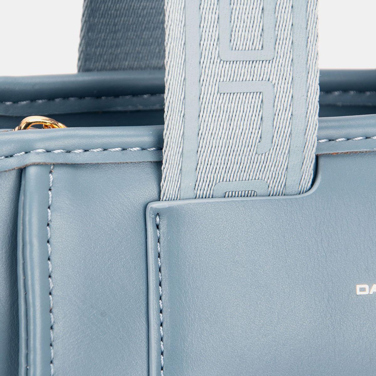 David Jones Small Handbag with Embossed Pattern Handles - Clothes For Her Online Store