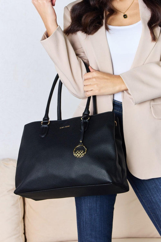 David Jones Structured Leather Handbag - Clothes For Her Online Store