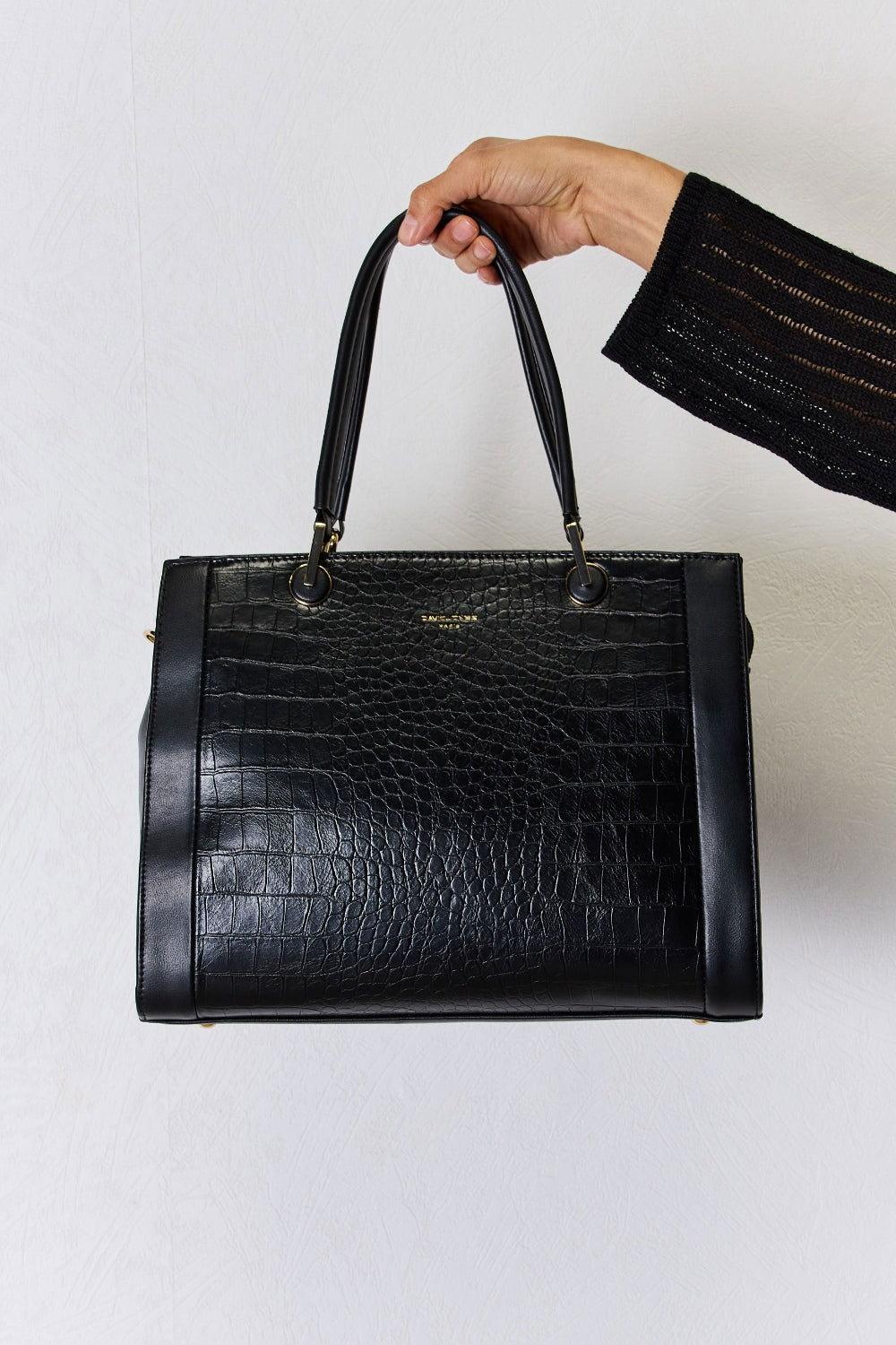 David Jones Texture PU Leather Handbag - Clothes For Her Online Store