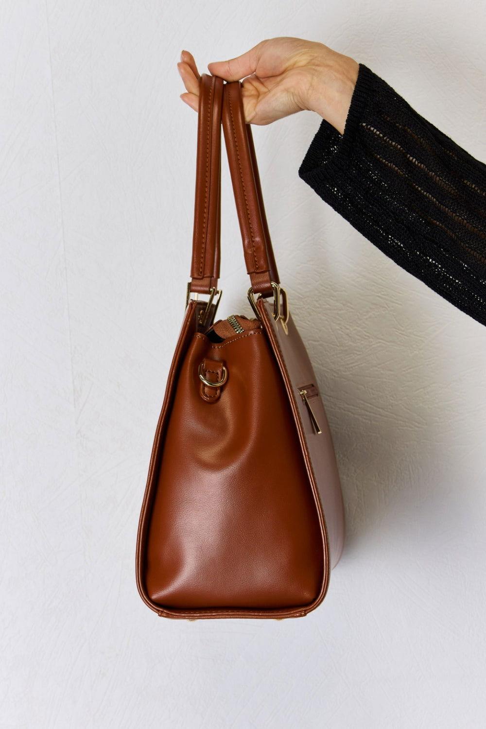 David Jones Texture PU Leather Handbag - Clothes For Her Online Store