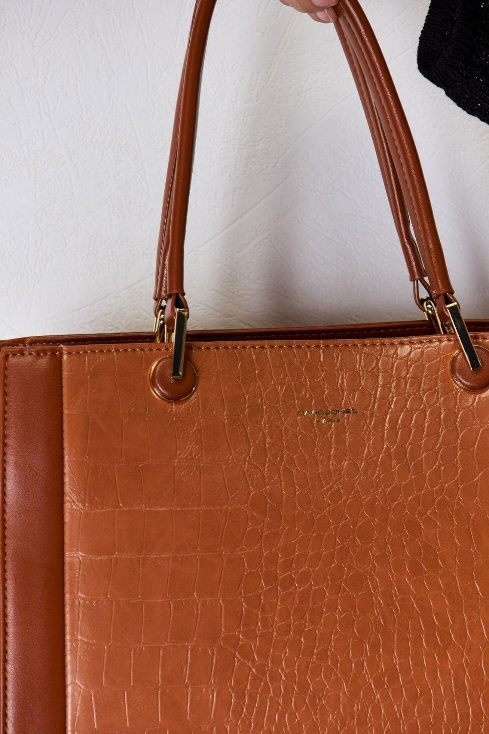 David Jones Texture PU Leather Handbag - Clothes For Her Online Store