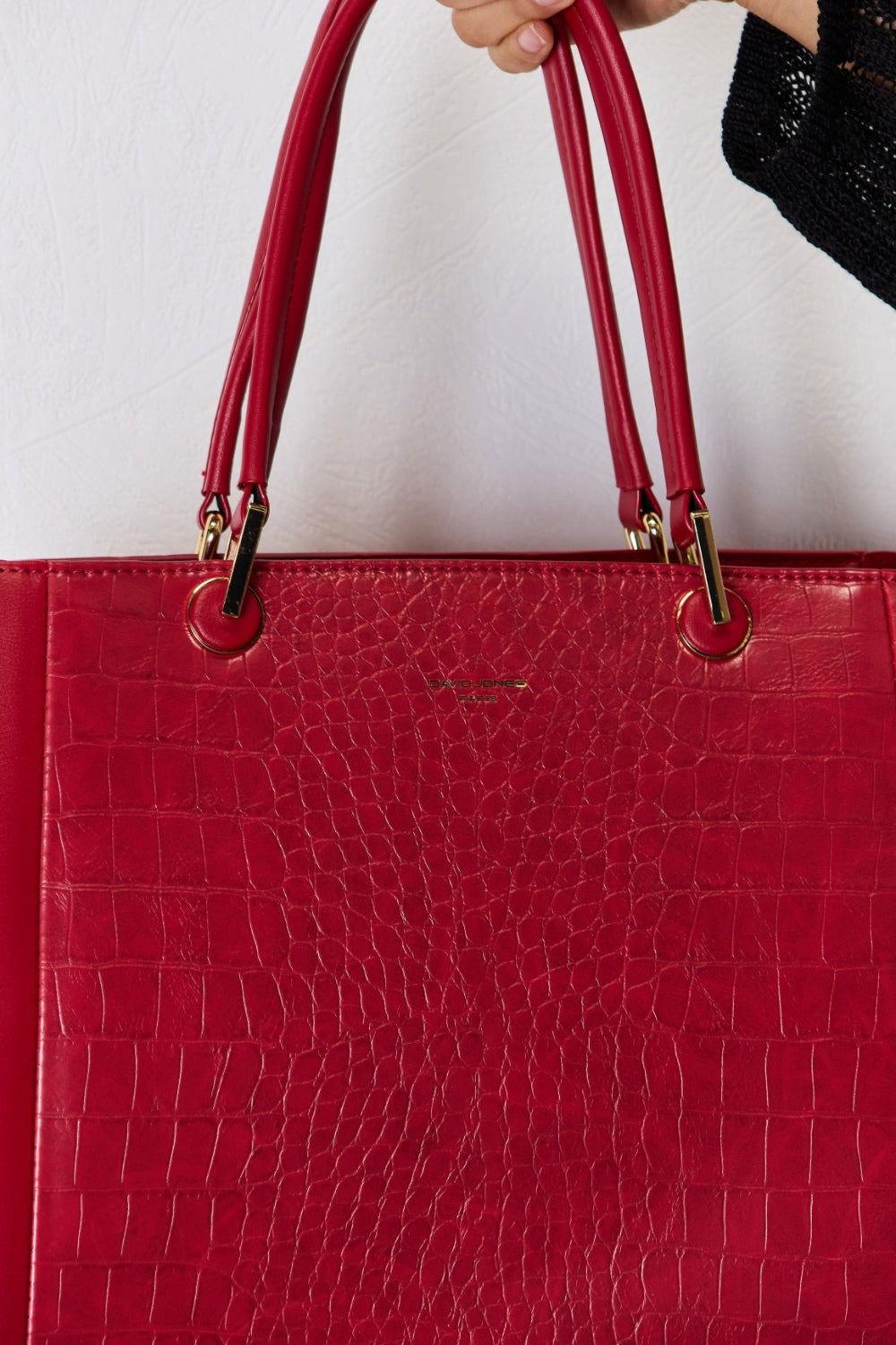 David Jones Texture PU Leather Handbag - Clothes For Her Online Store