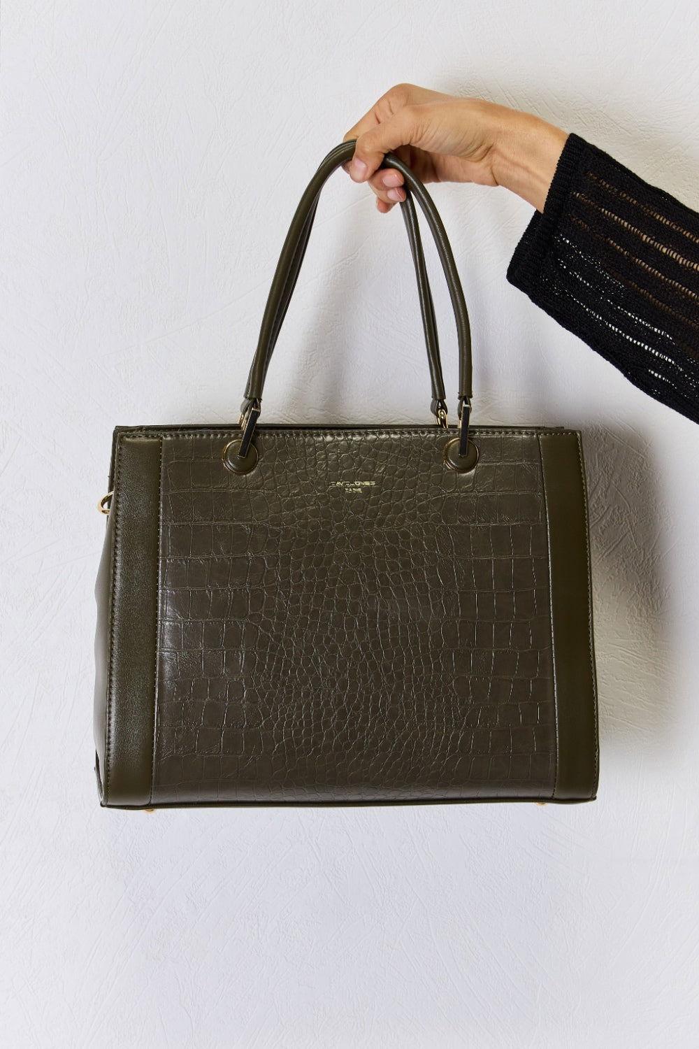 David Jones Texture PU Leather Handbag - Clothes For Her Online Store
